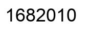 Number 1682010 black image