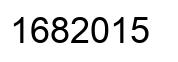 Number 1682015 black image