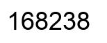 Número 168238 imagen negro