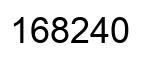 Número 168240 imagen negro
