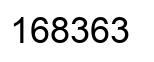 Number 168363 black image