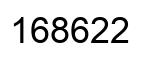 Número 168622 imagen negro