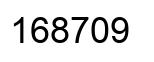 Number 168709 black image