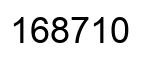Number 168710 black image