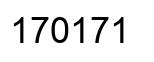 Number 170171 black image