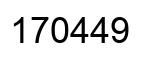 Number 170449 black image
