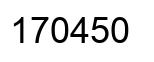 Número 170450 imagen negro