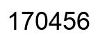 Número 170456 imagen negro