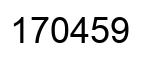 Number 170459 black image