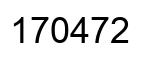 Number 170472 black image
