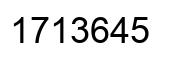 Número 1713645 imagen negro