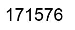 Number 171576 black image