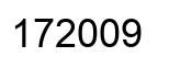 Número 172009 imagen negro