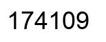 Número 174109 imagen negro