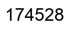 Number 174528 black image