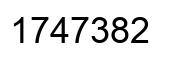 Número 1747382 imagen negro
