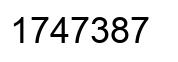 Número 1747387 imagen negro