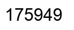 Number 175949 black image