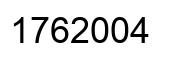 Number 1762004 black image