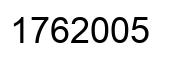 Number 1762005 black image