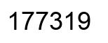 Number 177319 black image