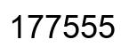 Number 177555 black image