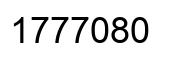 Number 1777080 black image