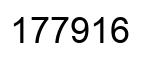 Number 177916 black image
