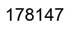 Number 178147 black image