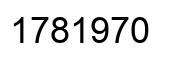 Number 1781970 black image