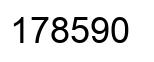 Number 178590 black image