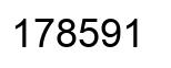 Number 178591 black image