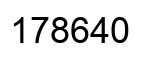 Number 178640 black image