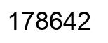Number 178642 black image