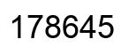 Number 178645 black image