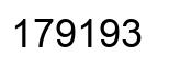 Number 179193 black image