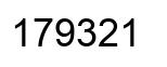 Number 179321 black image