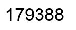 Number 179388 black image