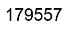 Number 179557 black image