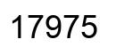 Número 17975 imagen negro