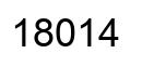 Número 18014 imagen negro
