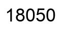 Number 18050 black image
