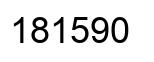 Number 181590 black image