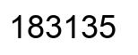 Número 183135 imagen negro