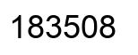 Número 183508 imagen negro