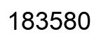 Número 183580 imagen negro