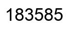 Número 183585 imagen negro