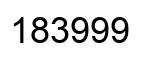 Número 183999 imagen negro