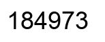 Número 184973 imagen negro