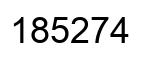 Número 185274 imagen negro